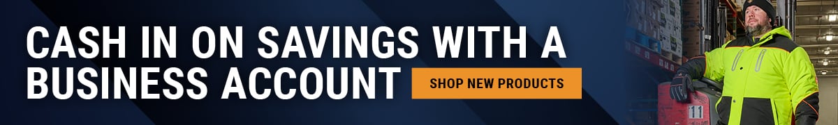 Cash in on savings with a business account.