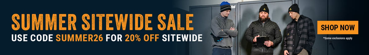 All season gear. Use code WORK20 for 20% off select workwear. 