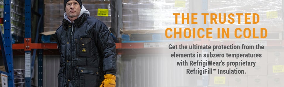 THE TRUSTED CHOICE IN COLD. Get the ultimate protection from the elements in subzero temperatures with RefrigiWear’s proprietary RefrigiFill™ Insulation. 