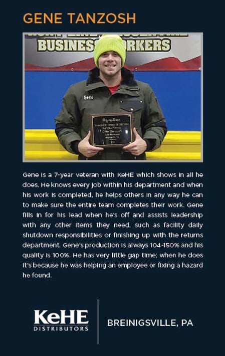 Gene Tanzosh Warehouse Hero