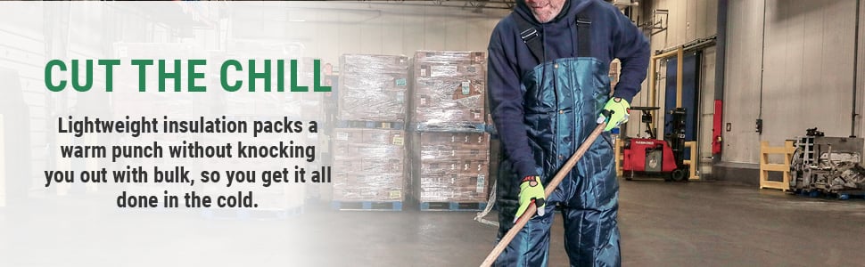 Cut the chill. Lightweight insulation packs a warm punch without knocking you out with bulk, so you get it all done in the cold.
