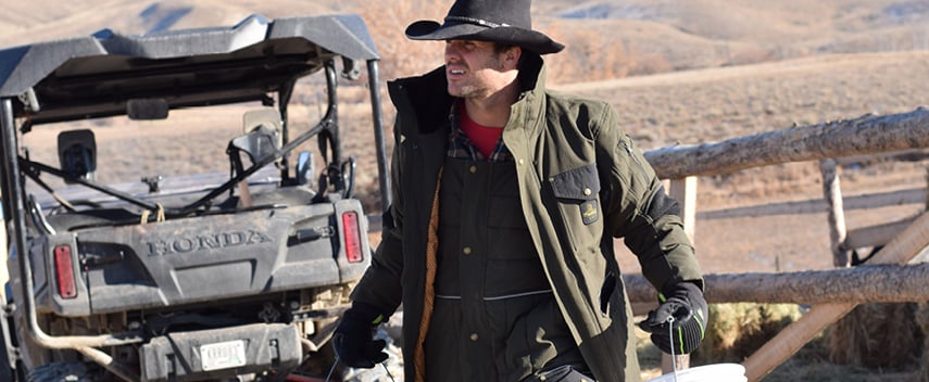 Lance works on the ranch in insulated workwear from RefrigiWear.