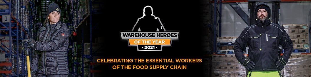 Celebrating the essential workers of the food supply chain - Warehouse heroes of the year - 2021 Press Release Banner