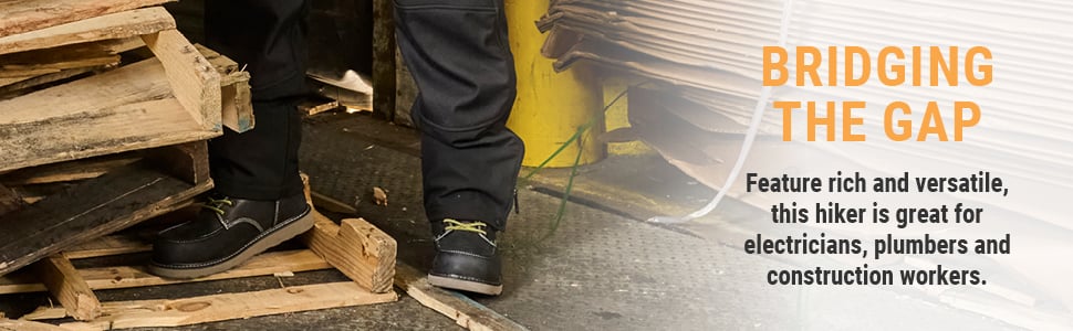 BRIDGING THE GAP. Feature rich and versatile, this hiker is great for electricians, plumbers and construction workers. 