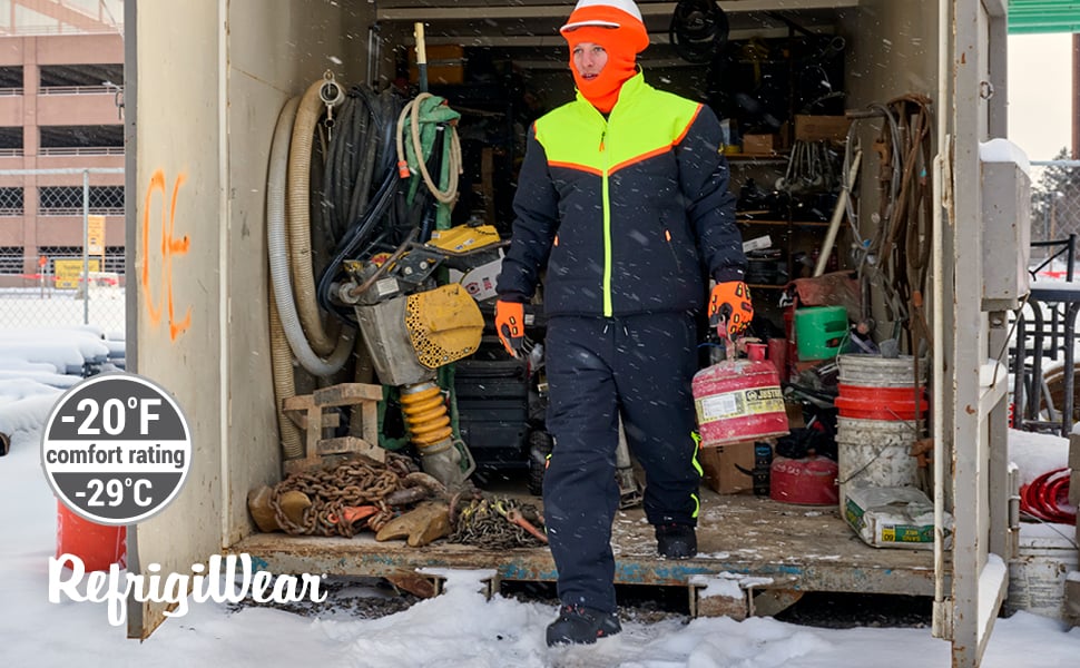 Man wearing the FrostFlex Insulated Quilted Pants