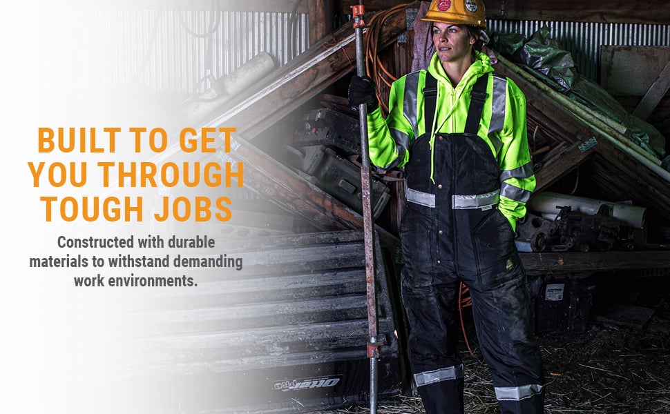 BUILT TO GET YOU THROUGH TOUGH JOBS. Constructed with durable materials to withstand demanding work environments.