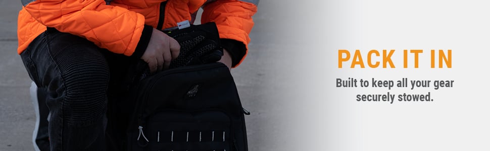 Pack it in. Built to keep all your securely stowed.