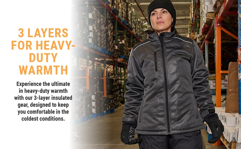 3 LAYERS FOR HEAVY-DUTY WARMTH. Experience the ultimate in heavy-duty warmth with our 3-layer insulated gear, designed to keep you comfortable in the coldest conditions.
