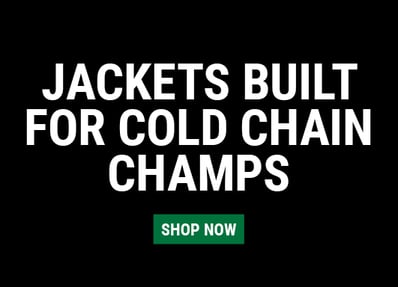 Jackets built for cold chain champs. 