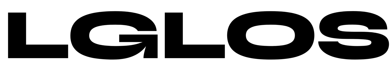 LGLOS black wordmark