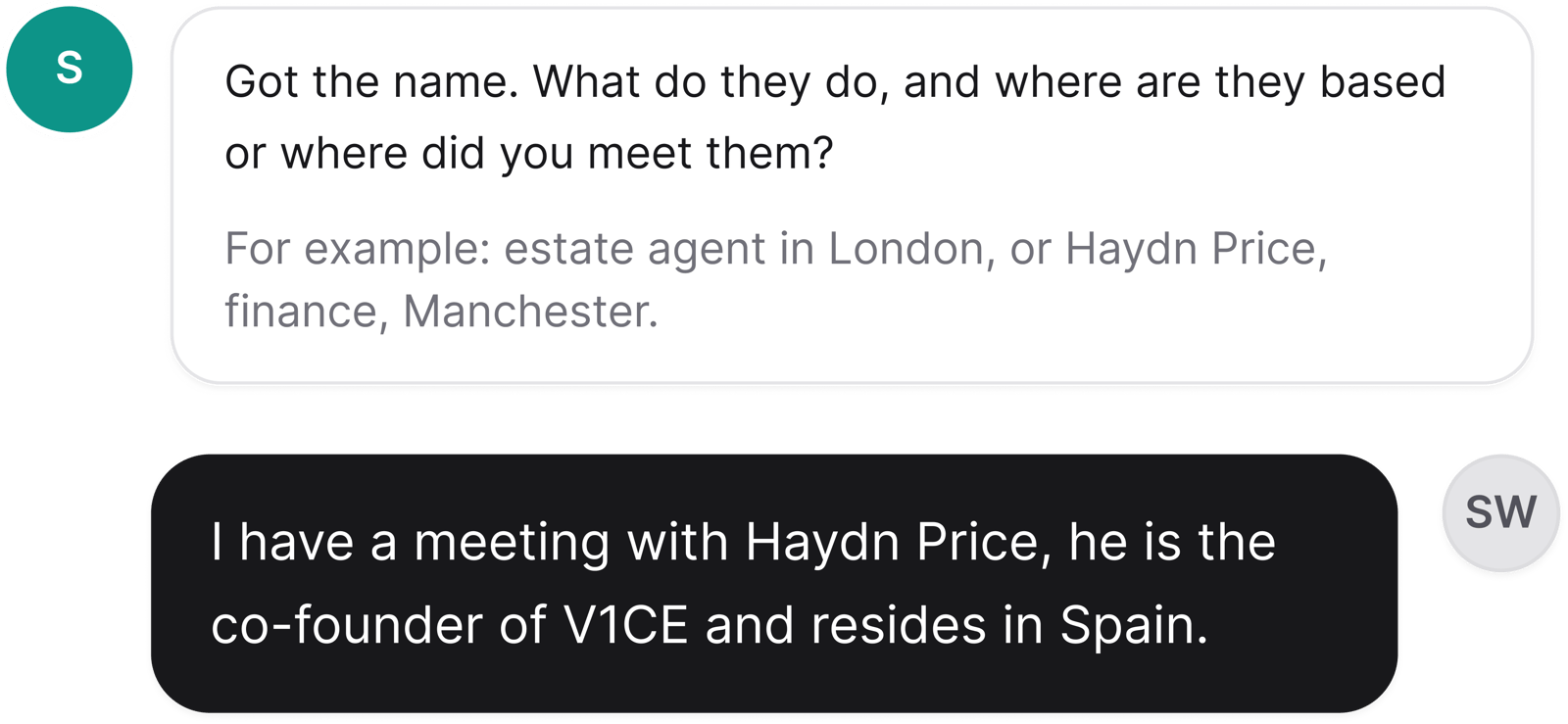 1. Tell Scout who you're meeting