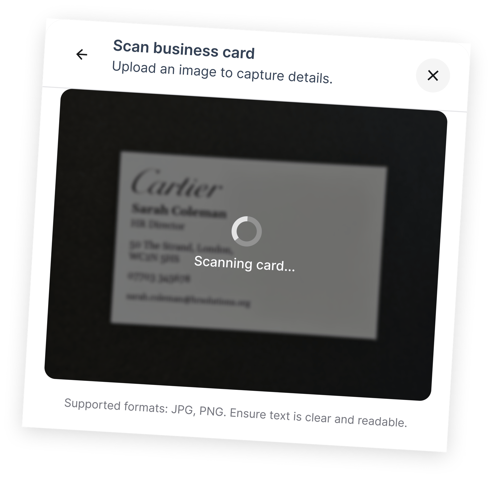 1. Open V1CE and scan or upload