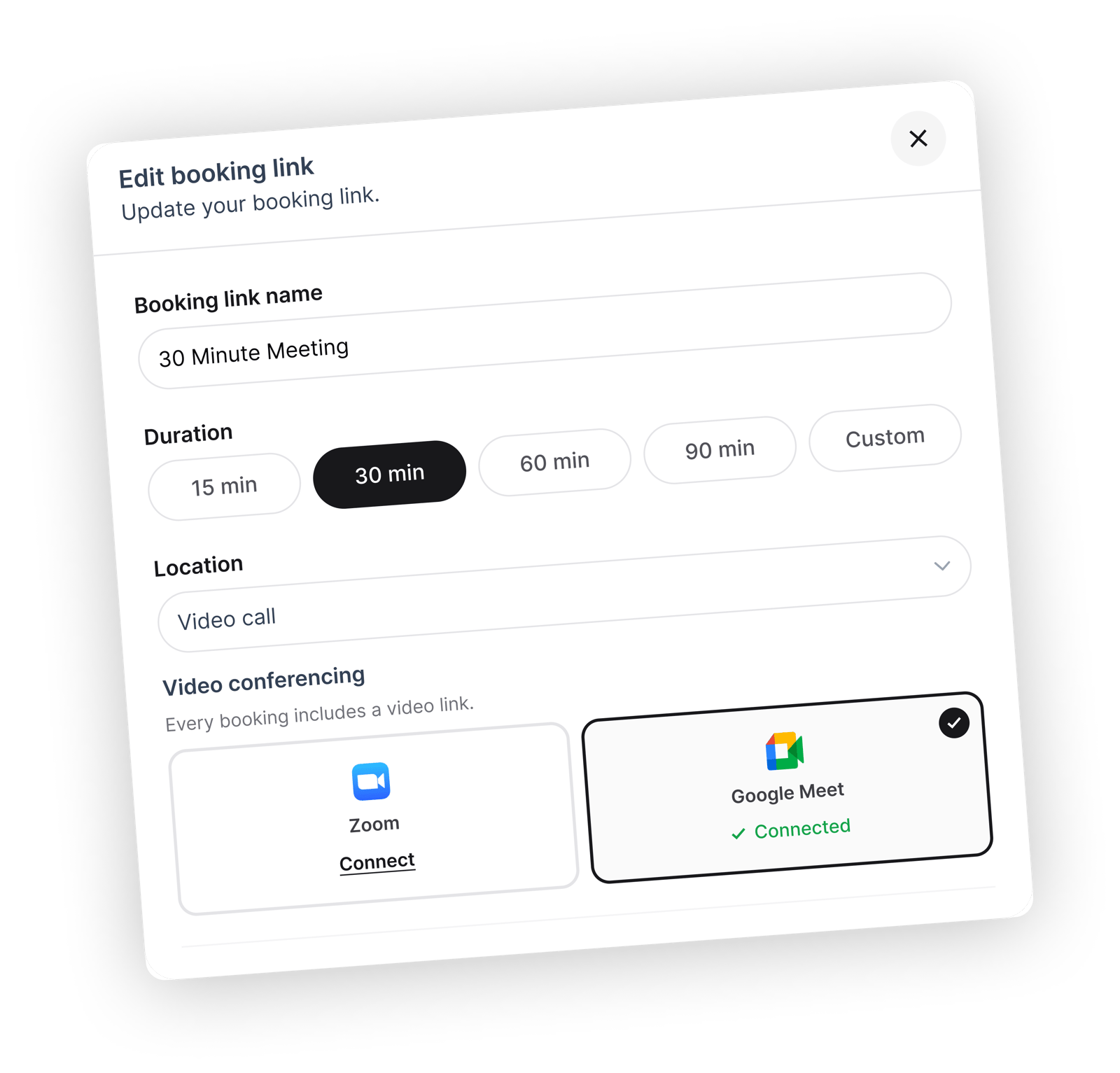 1. Connect your calendar