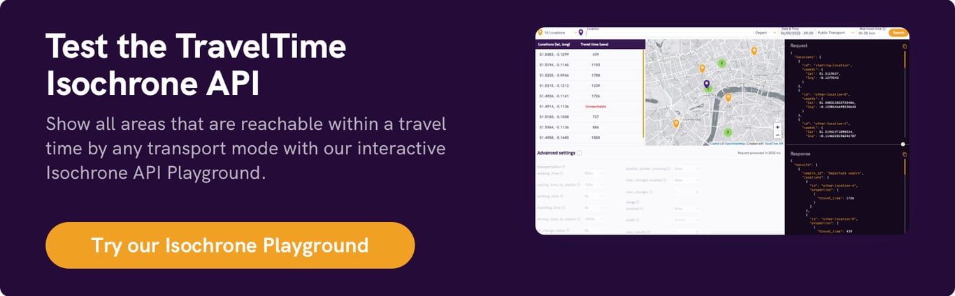 Isochrone Playground