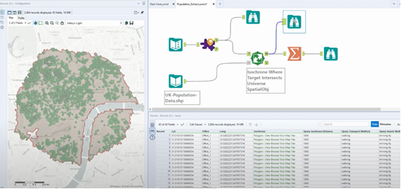 population catchment area_TravelTime Alteryx macros