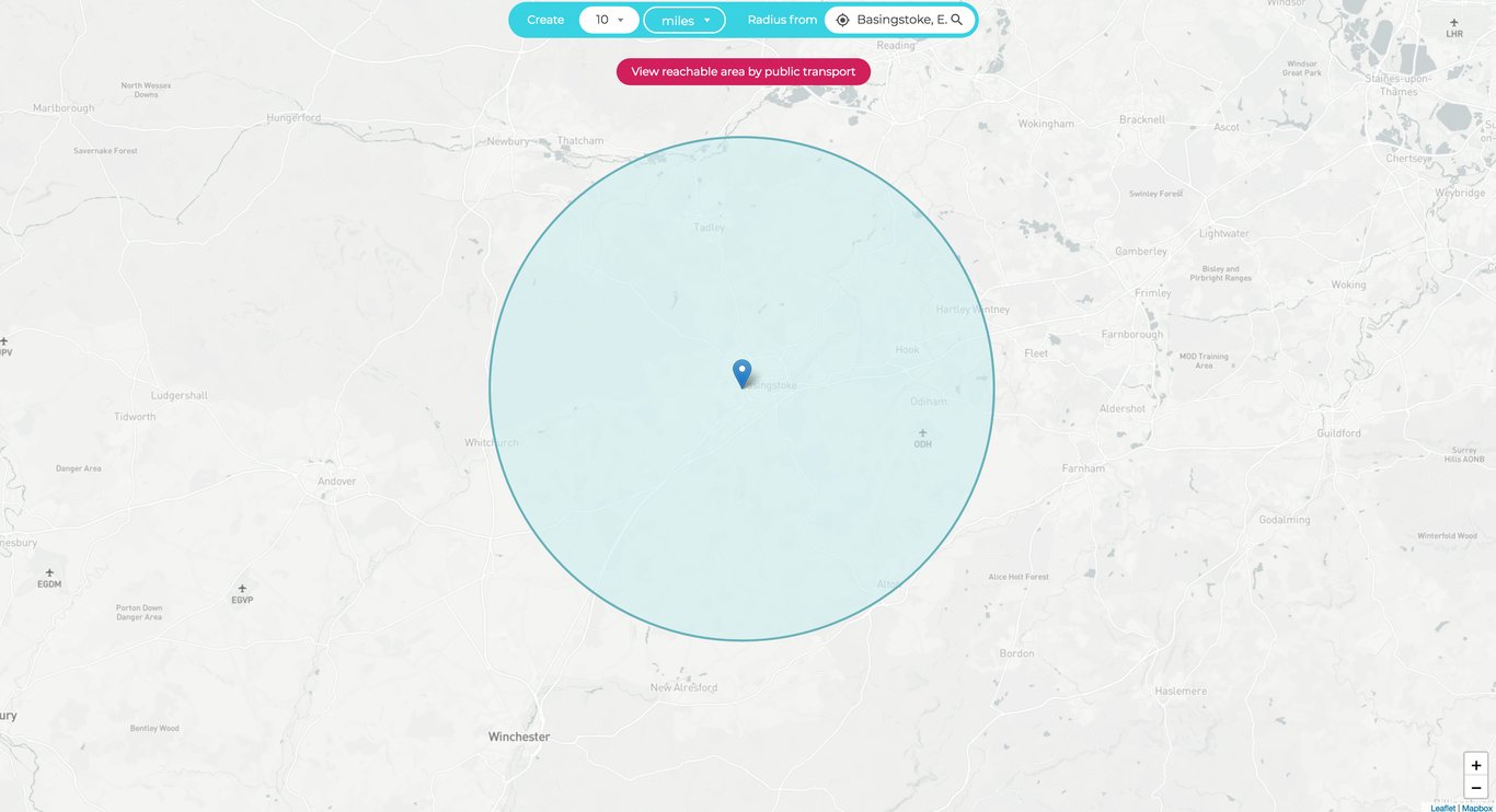 Map-circle-distance 