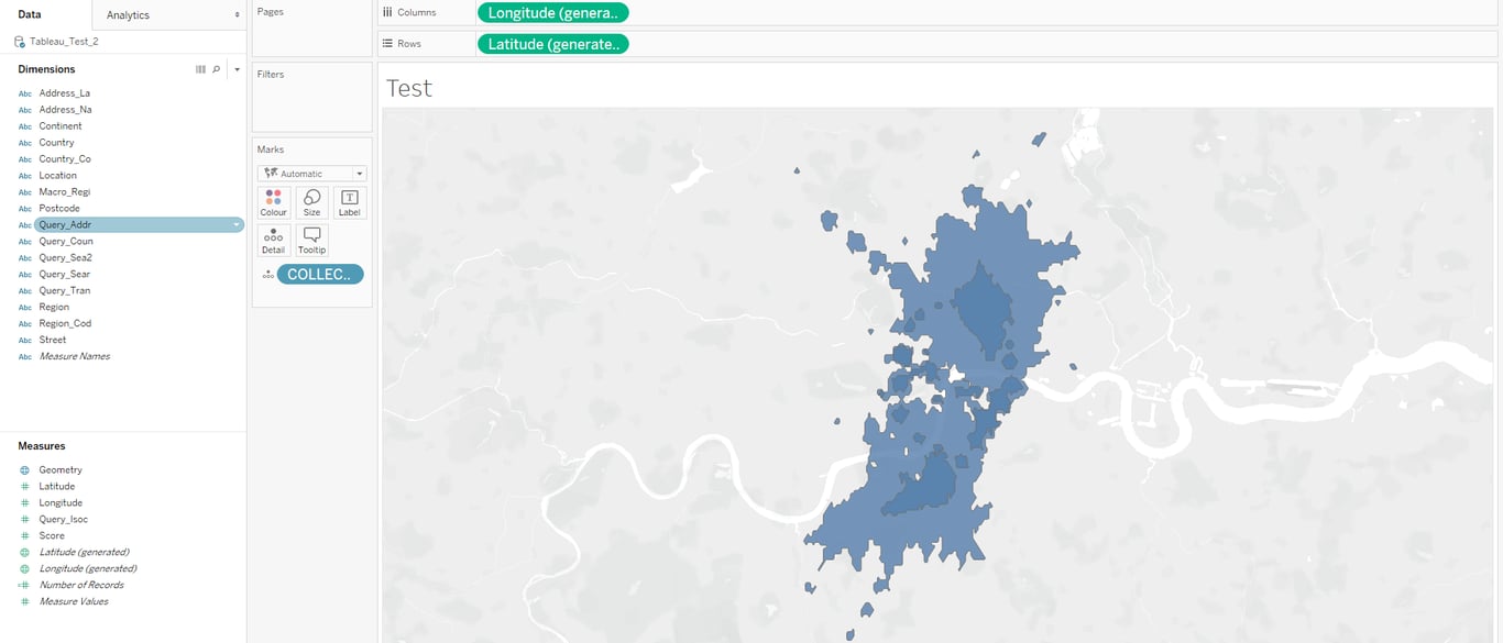 Tableau-isochrone