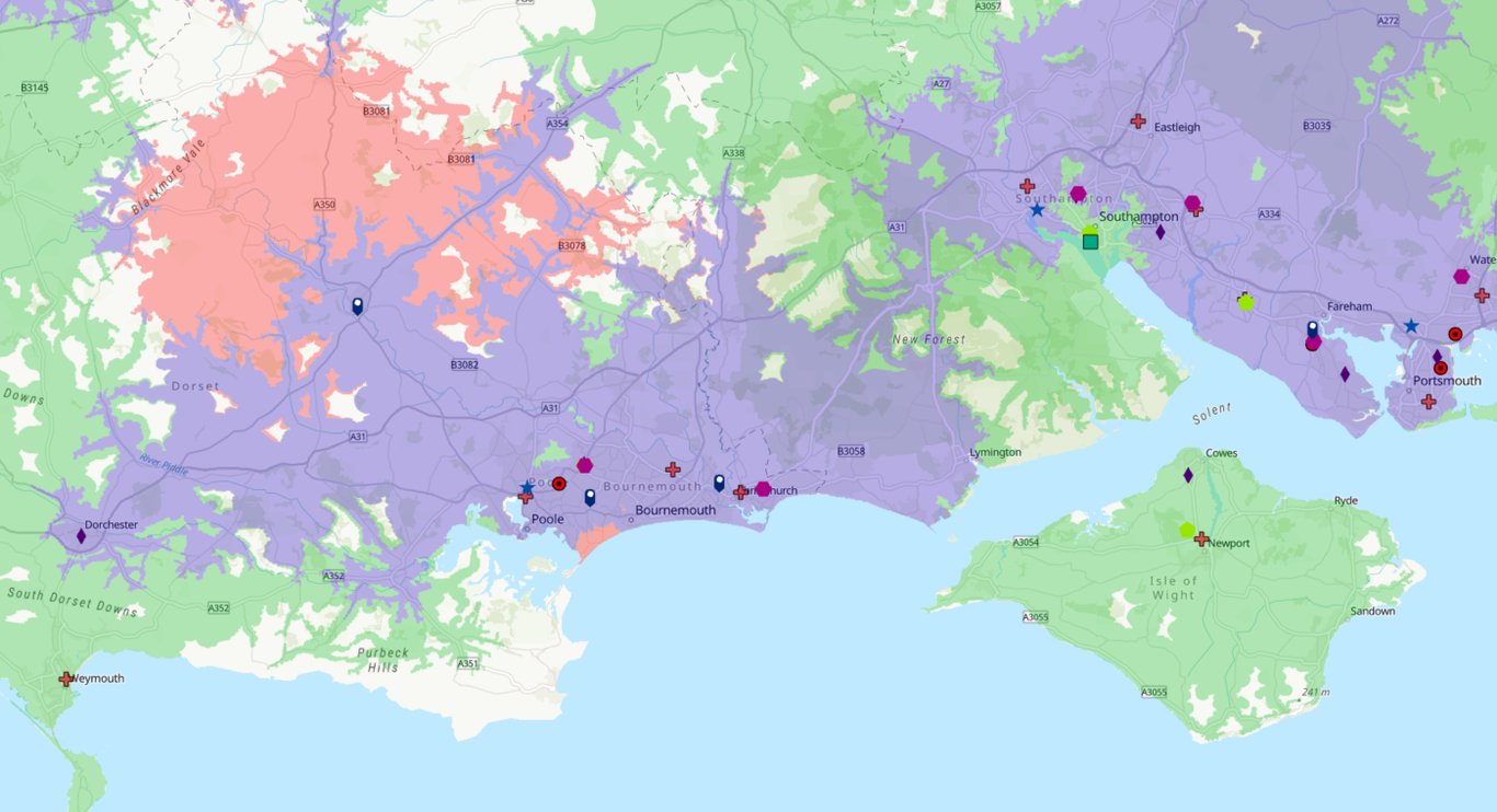 driving catchment area analysis