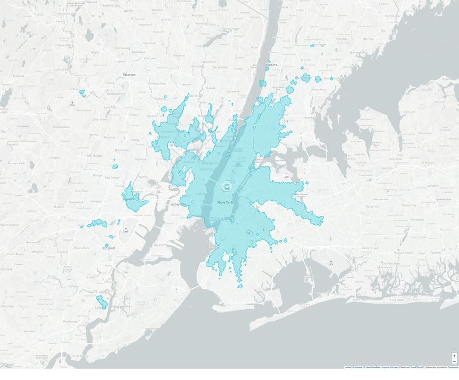 New York Isochrone