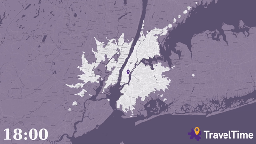 Isochrone Time Lapse