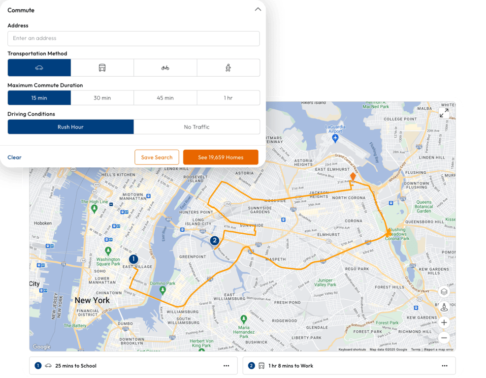 Homes user interface