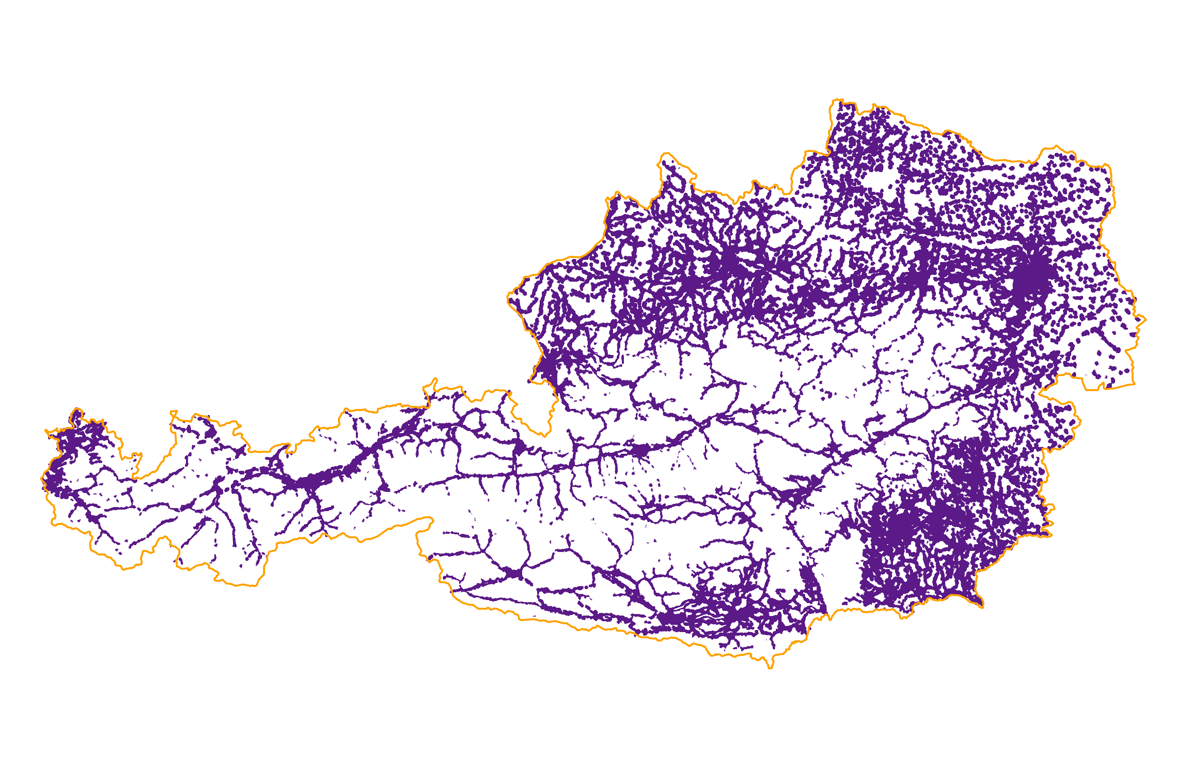 austria transport density