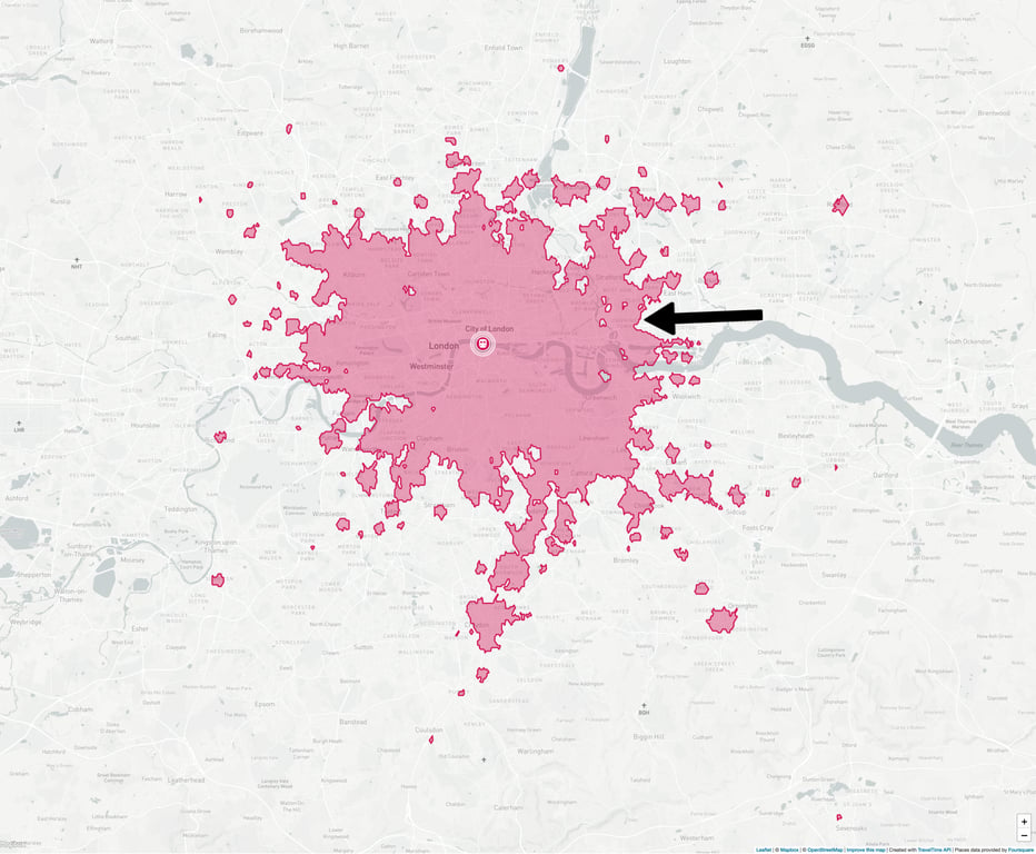 GeoJSON-isochrone