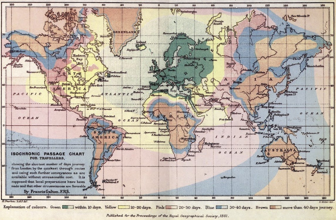 Francis-Galton-1881-isochrone-map-design