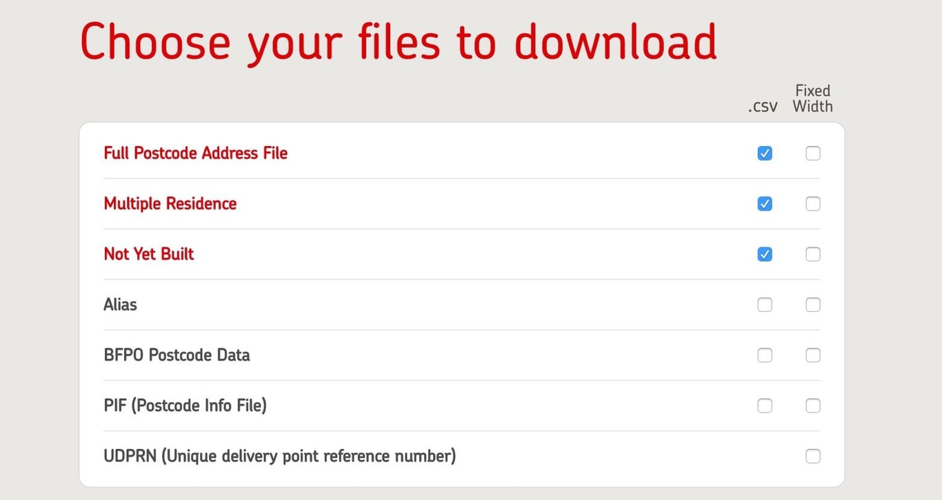 PAF-postcode-list-download