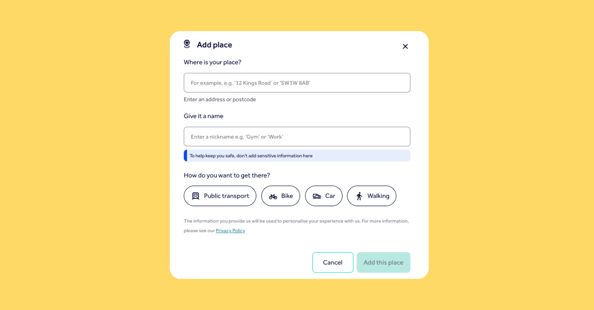 Rightmove POI Search - Set personal POIs