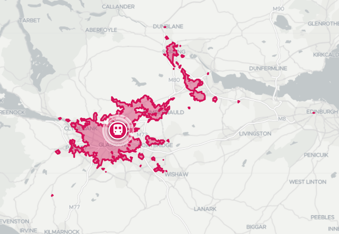 isochrone-analysis-Glasgow