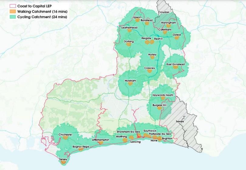 Travel infrastructure improvement map