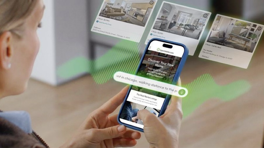 Renter using Apartments.com AI to discover personalised property recommendations