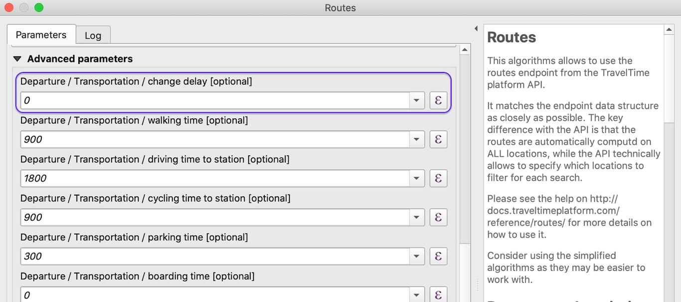 TravelTime QGIS routing