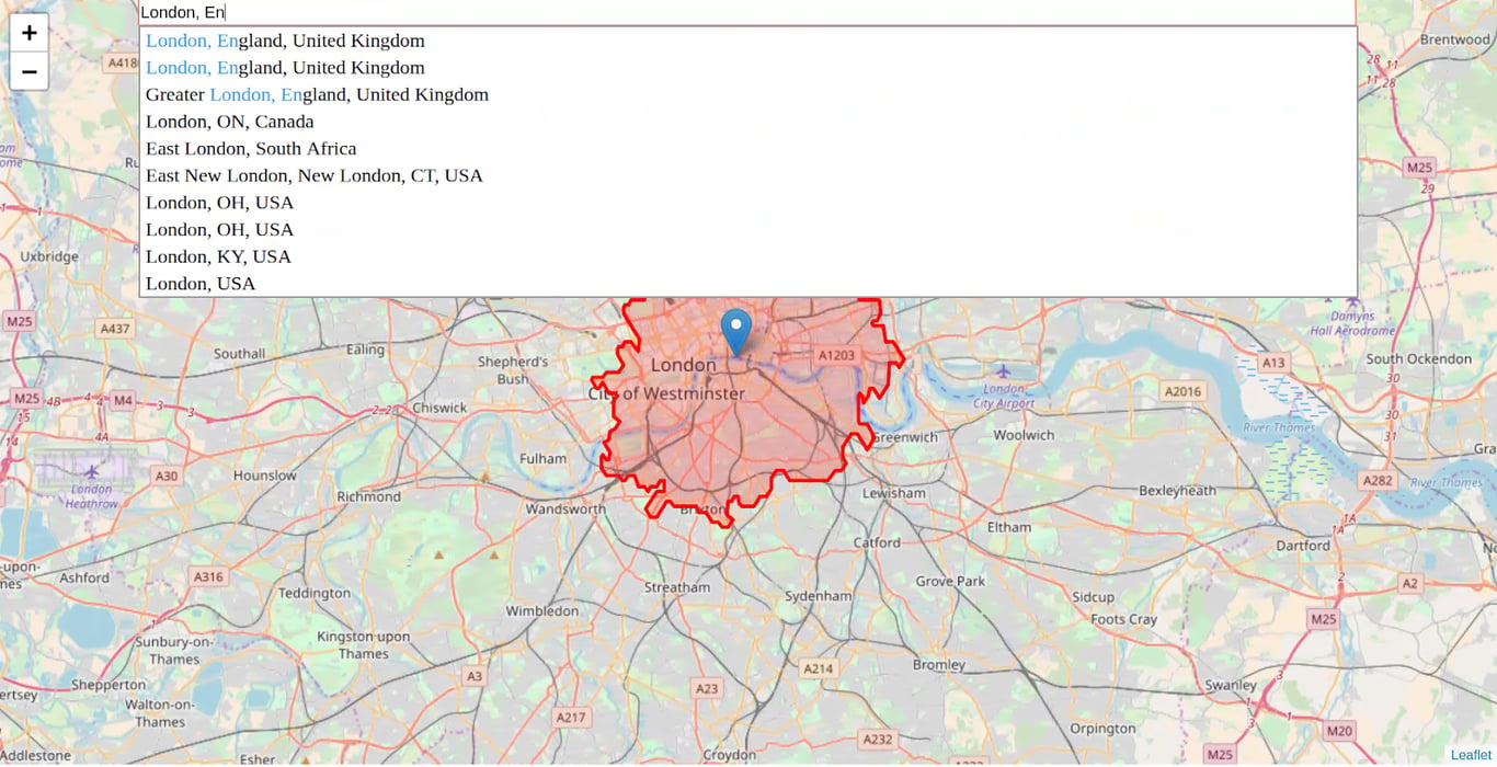 geocoding-Map