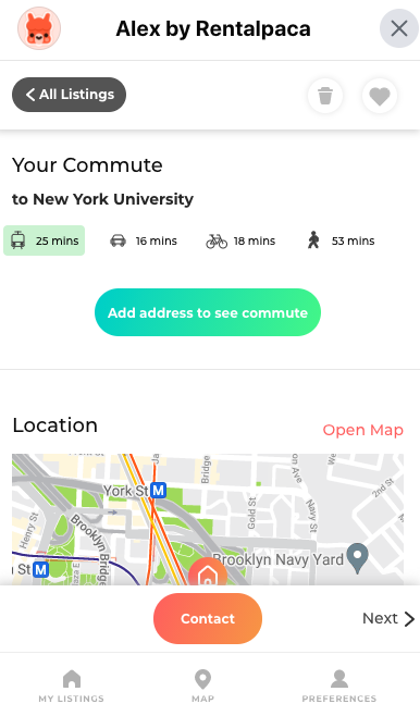Commute time visualisation