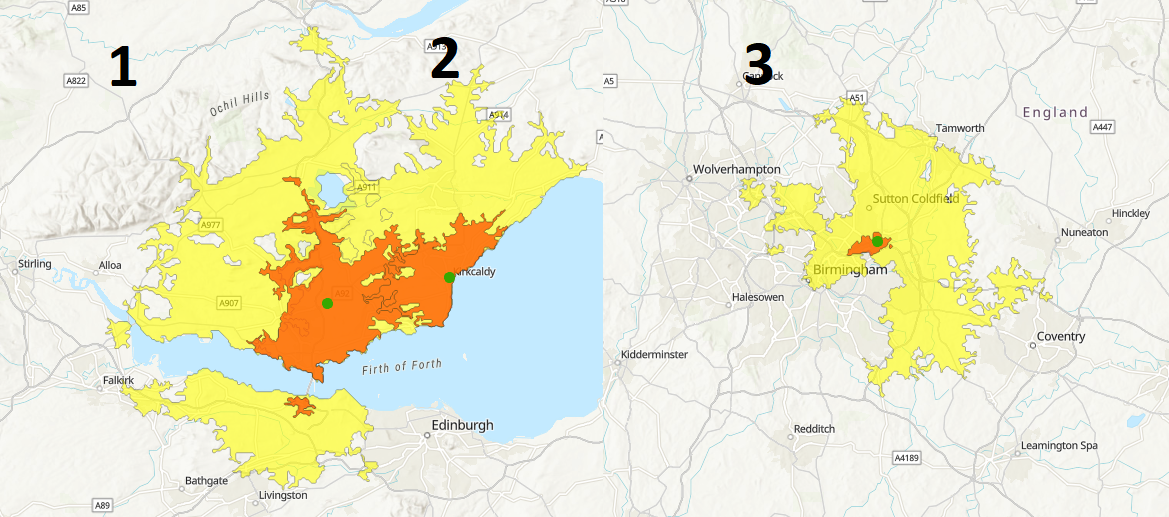 drive time catchment areas