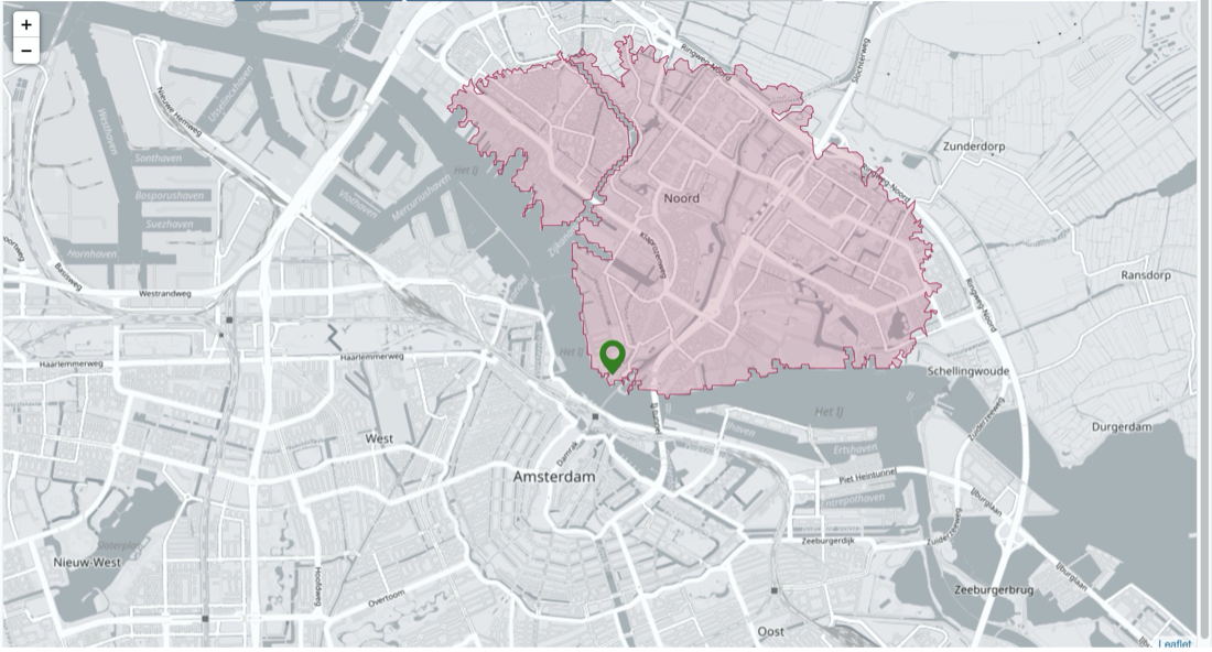 15 minute cycling catchment area