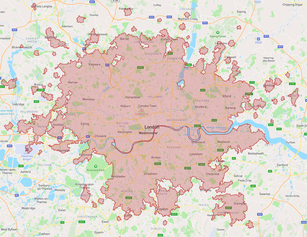 London Isochrone