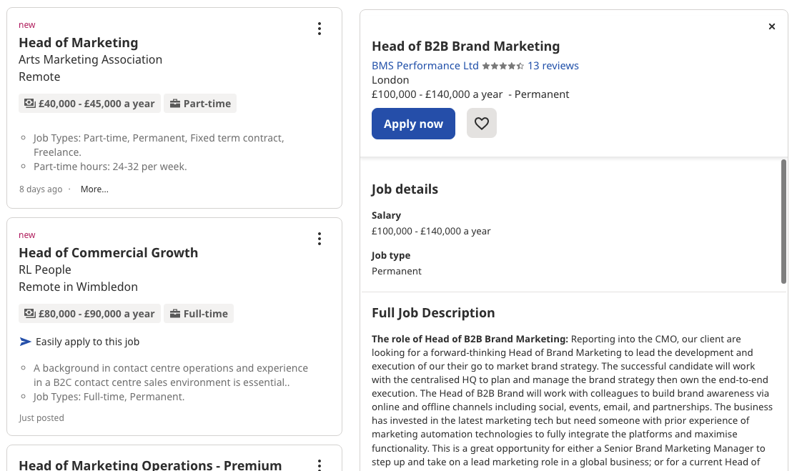 job listing