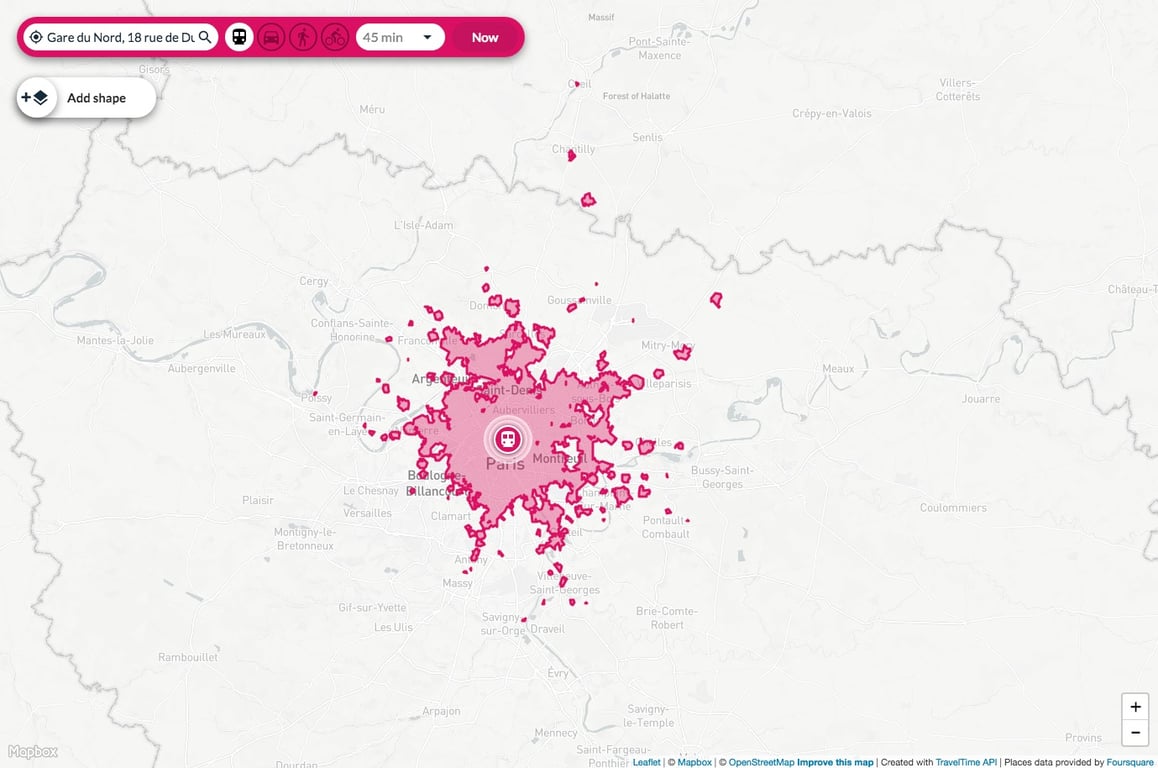 travel-time-postcode-map-public-transport