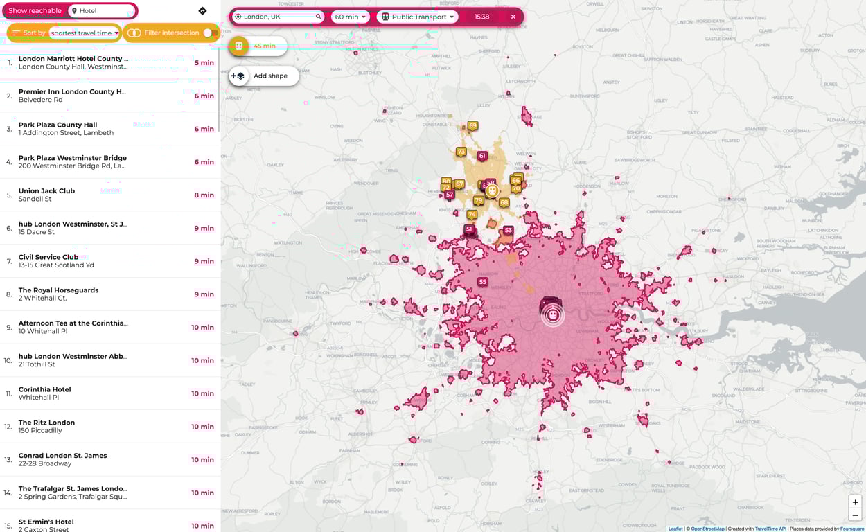 isochrone-analysis