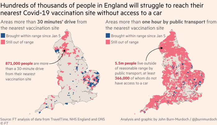 isochrone map financial times