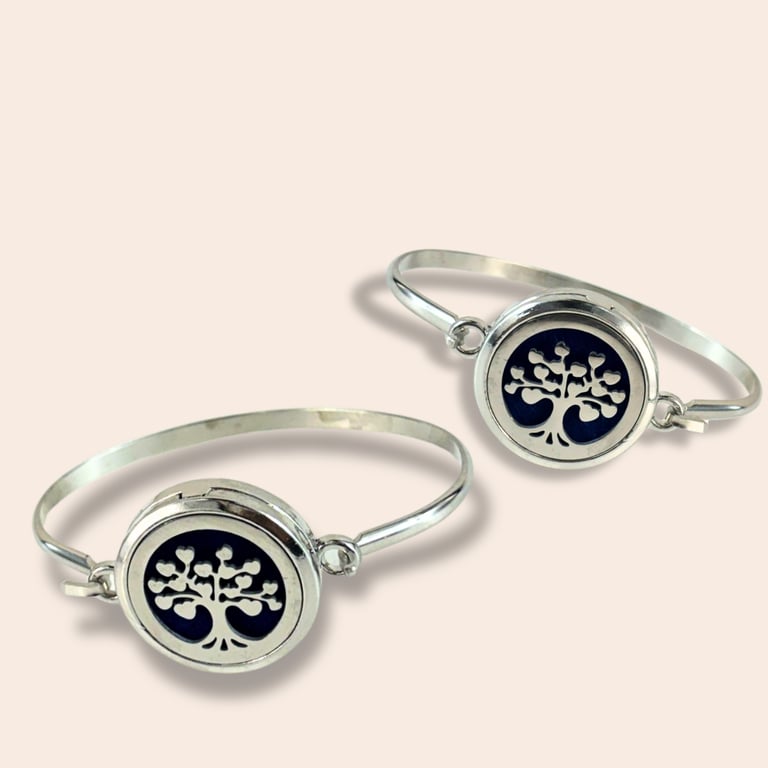 Pulsera para Aromaterapia de Acero Inoxidable