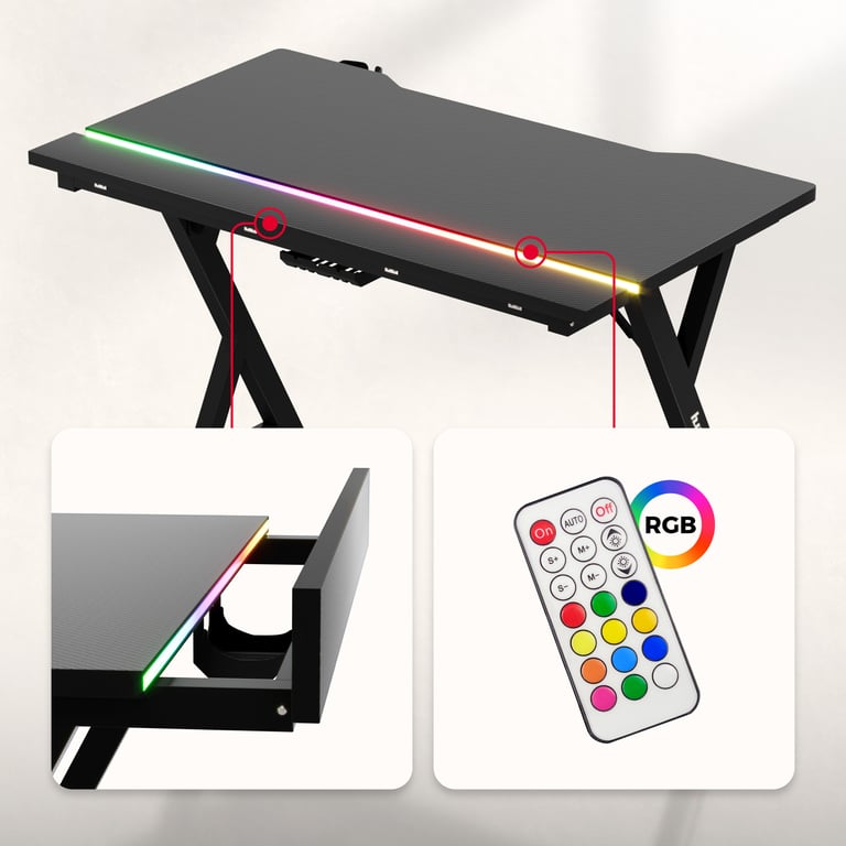 Oświetlenie LED RGB z pilotem
