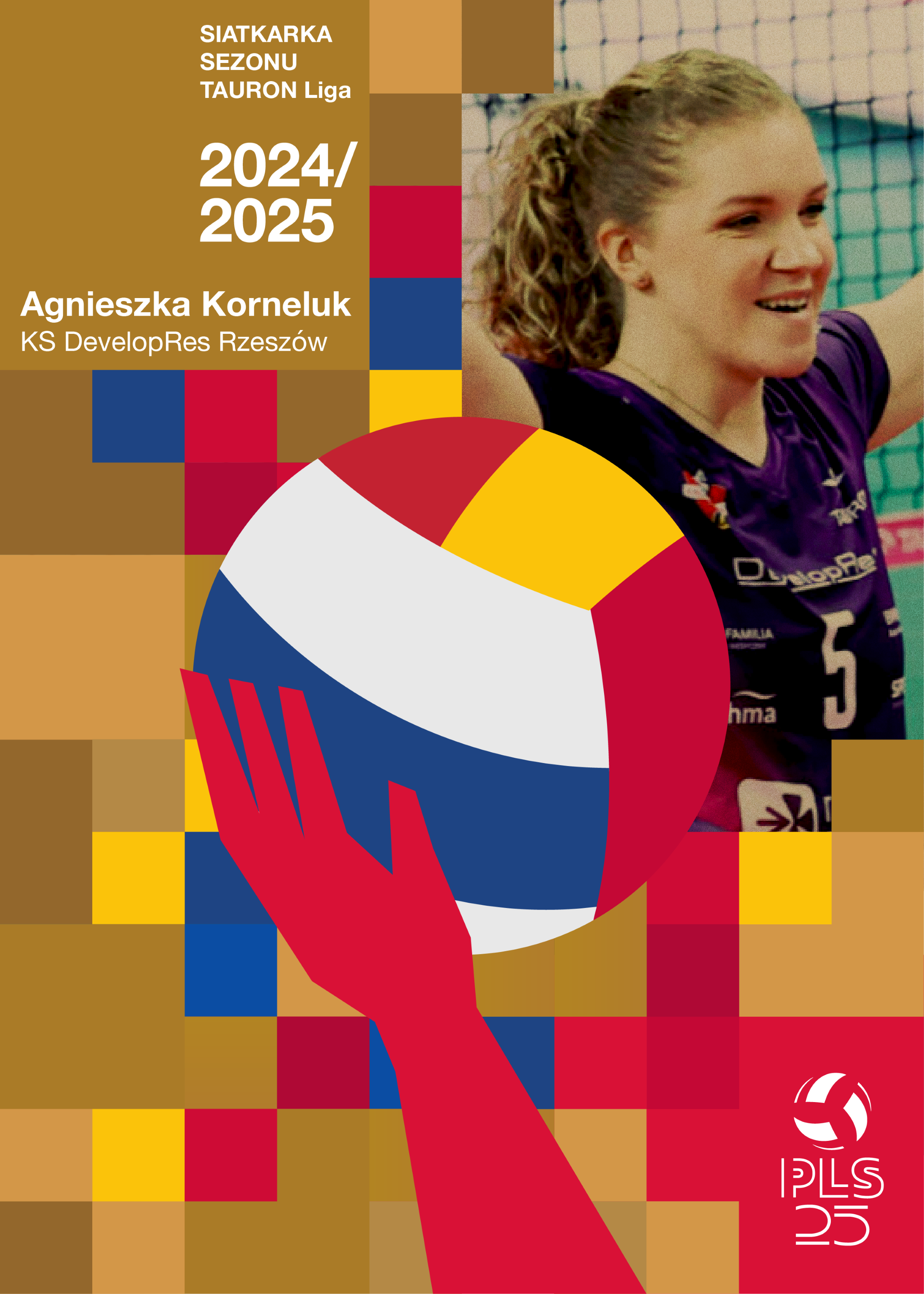 Siatkarka Sezonu 2024/2025 – Agnieszka Korneluk (KS DevelopRes Rzeszów) - Złote NFT