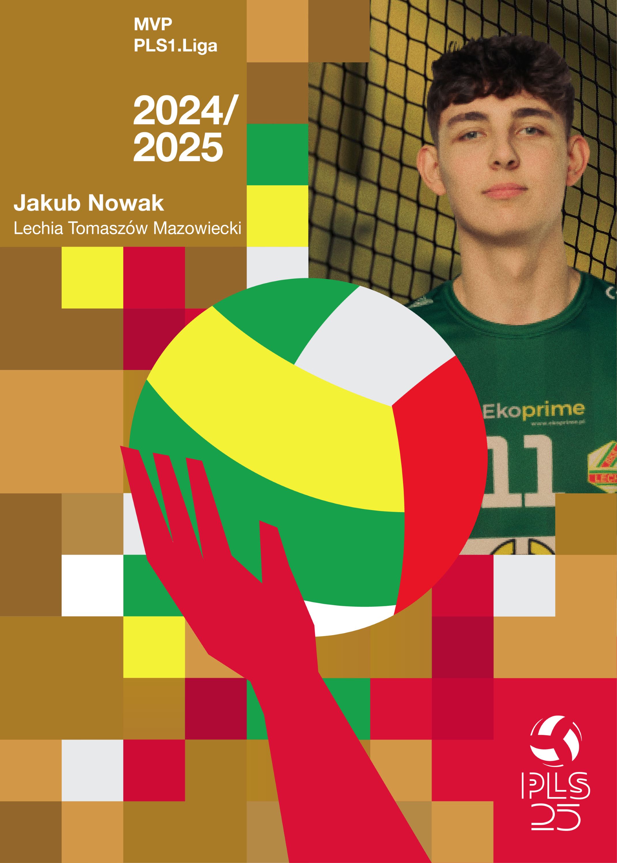 MVP PLS 1. Liga 2024/2025 – Jakub Nowak (Lechia Tomaszów Mazowiecki) - Złote NFT