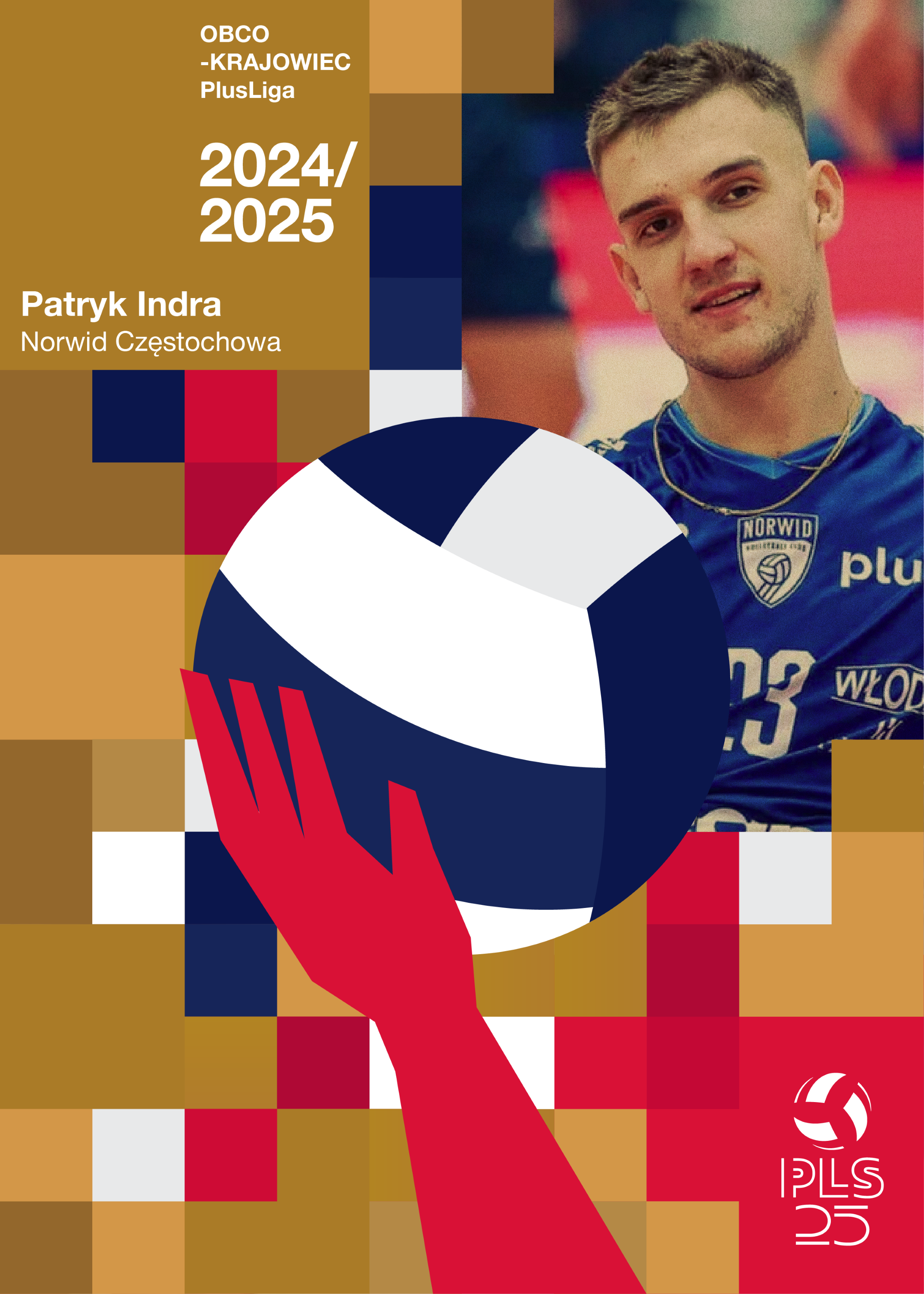 Obcokrajowiec sezonu 2024/2025 PlusLiga – Patrik Indra (Steam Hemarpol Norwid Częstochowa) - Złote NFT