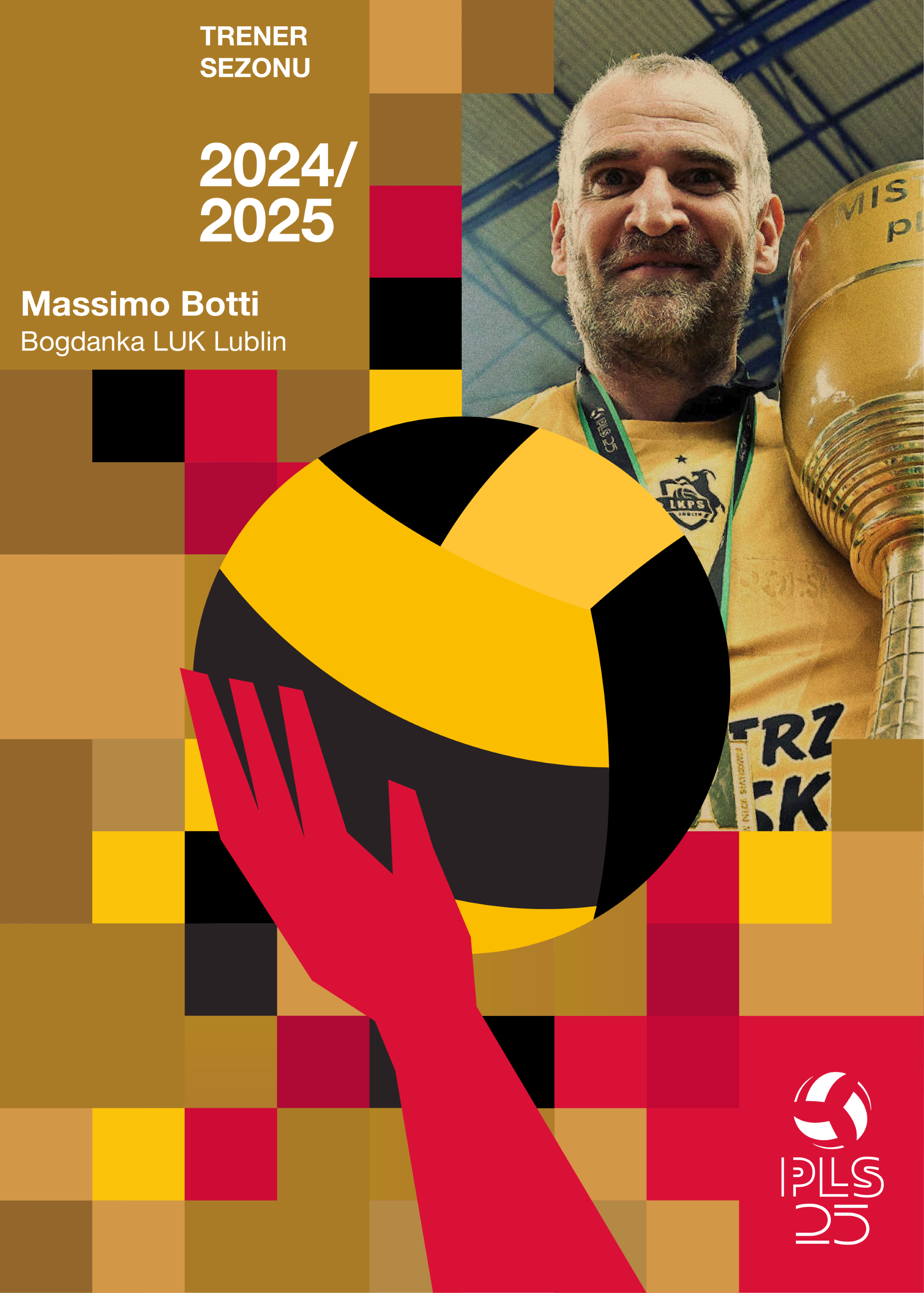 Trener Sezonu 2024/2025 – Massimo Botti (Bogdanka LUK Lublin) - Złote NFT