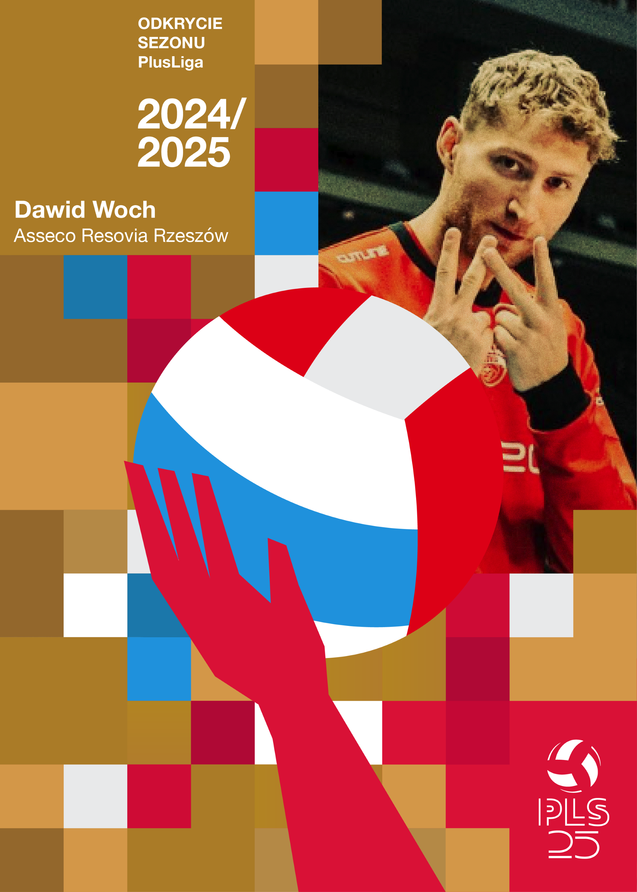 Odkrycie sezonu 2024/2025 PlusLiga – Dawid Woch (Asseco Resovia Rzeszów ) - Złote NFT